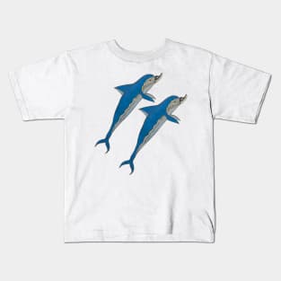 Dolphins swimming Kids T-Shirt